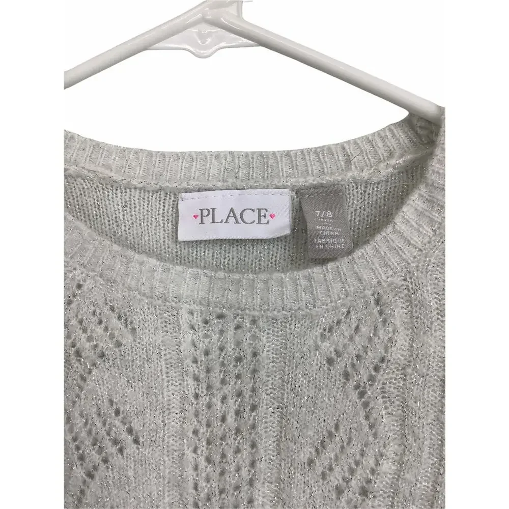 The Children's Place Open Knit Sweater Medium 7/8